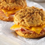 Ham & Cheese Sweet Potato Biscuit